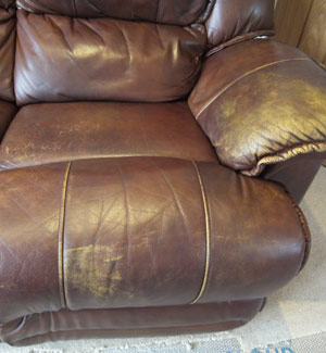 Leather Sofa Colour Loss Before